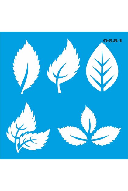 Leaf Patterns - Stencil Painting Template