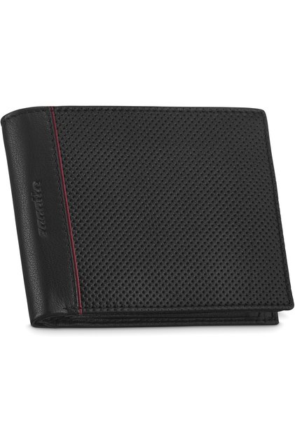 Portofel bărbătesc din piele cu sloturi pentru carduri, Fabriano, Negru, 9.5x12.5x2 cm, ZG-N992-F14