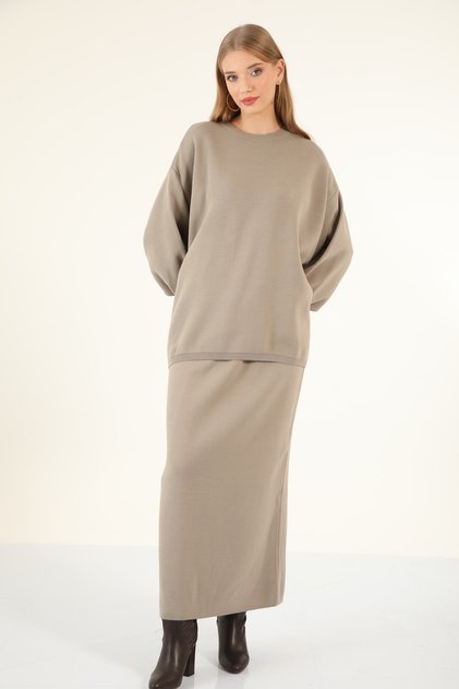30240 - Stylish Comfortable Casual Knitwear Skirt Women's Set