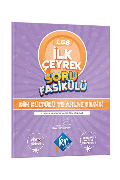 KR Akademi Yayınları LGS 7'den 8'e Yaz Kamp Kitabı (TÜM DERSLER