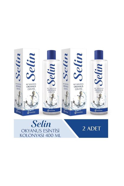 Parfümlü Kolonya Okyanus Esintisi 400 ml 2'li Set