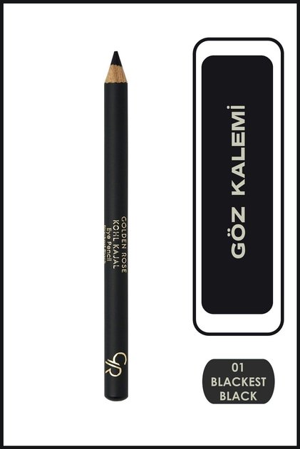Kohl Kajal Eye Pencil - 01 Blackest Black - Siyah Göz Kalemi