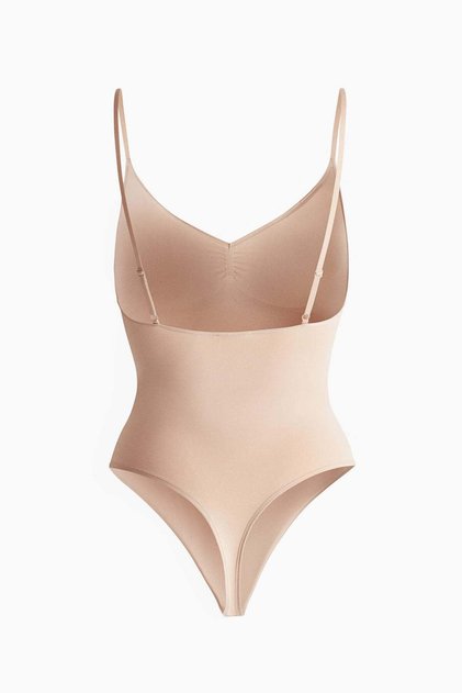 Stretchy & sculpting firm shape thong body