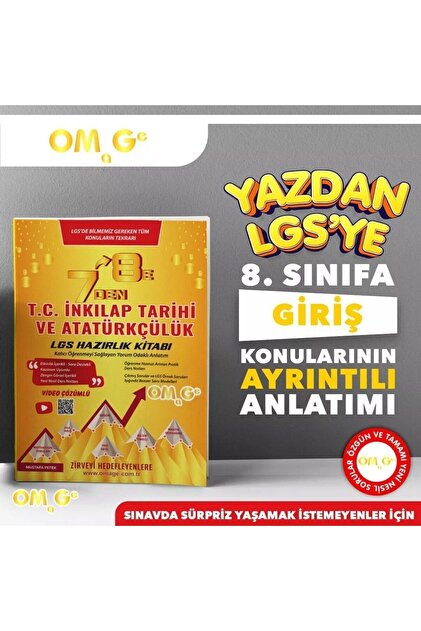 Nartest Yayınları Omega 8.Sınıf Yaz Tatil Seti ( 7. den 8'e