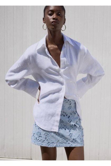 Embroidered Cotton Skirt