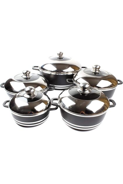 10-Piece Non Stick Durable Granite Cookware Set