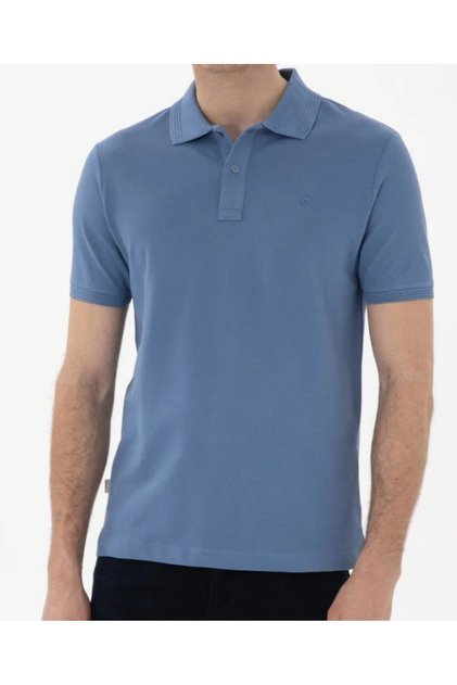 Men's 100% Cotton Polo Neck Basic Pique T-Shirt