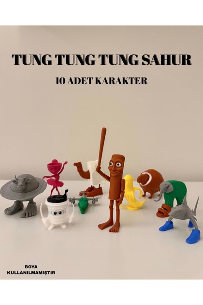 You Toys Tung Tung Tung Sahur Figürleri 10lu Set - Fiyatı, Yorumları