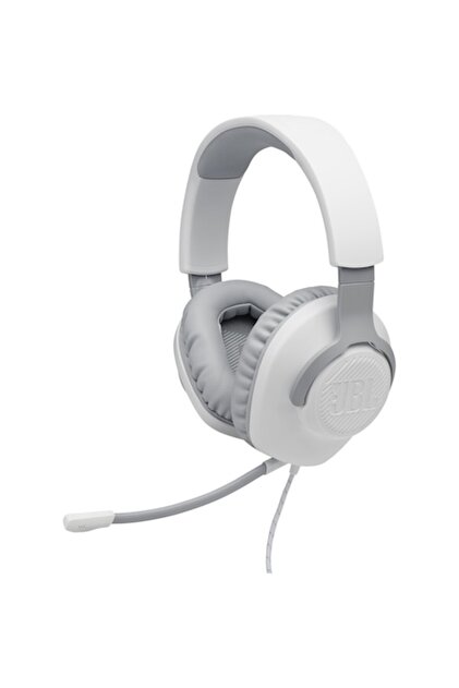 Casti Gaming JBL Quantum 100, Multiplatforma, 3.5mm, Microfon, Alb