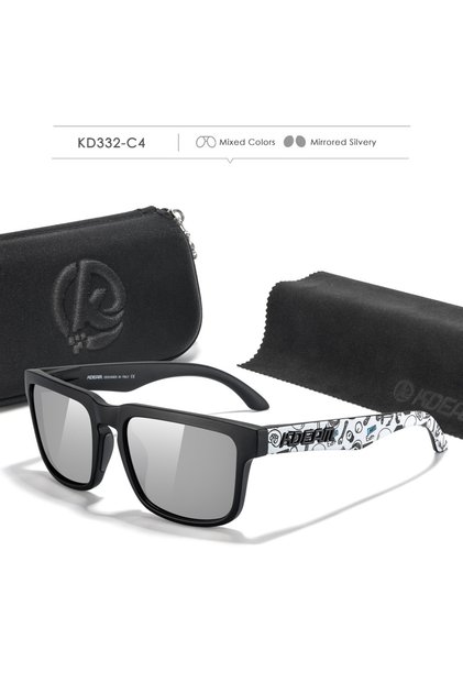 C4 mirrored silvery KDEAM Photochromic And Polarized Sunglasses Men Category 3 Polarized Sun Glasses