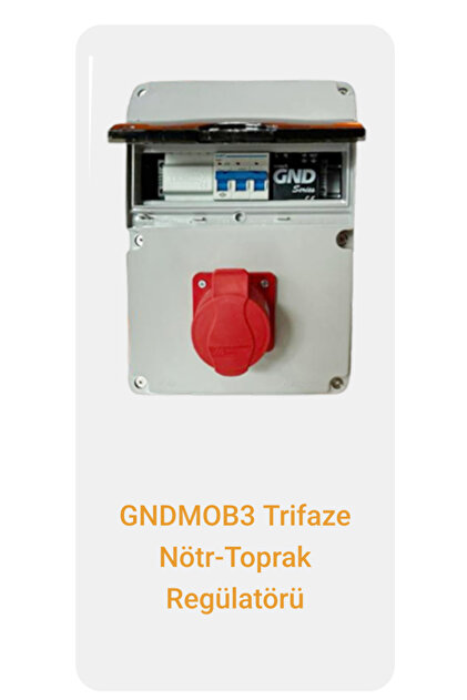 ノリ3 Trimbox Mobil Nötr-Toprak Regülatörü Trifaze (GND 1/10 + 3P Otomat