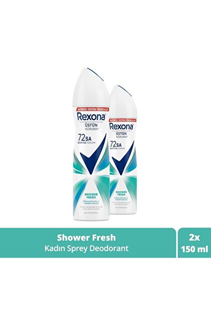Rexona Kadın Sprey Deodorant Shower Fresh 72 Saat Kesintisiz Üstün