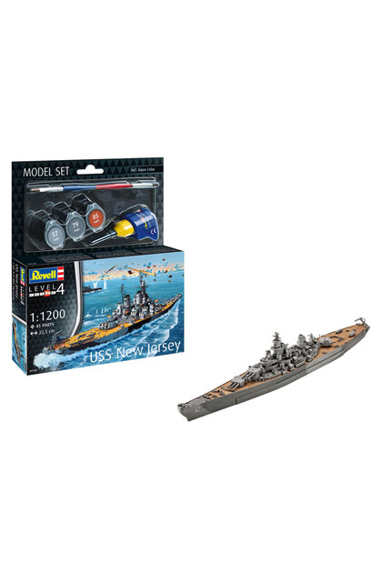 REVELL Model Set Gemi Model Set Battleship USS New Jersey 65183