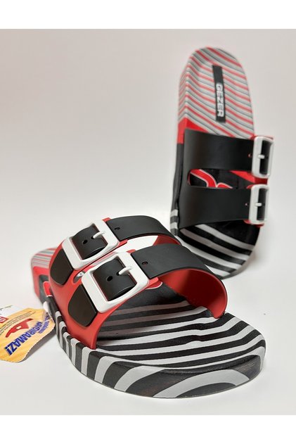 Non-Slip Anatomic Sole Double Band Without Buckle Men's Home Street Guest and Wet Floor Slippers