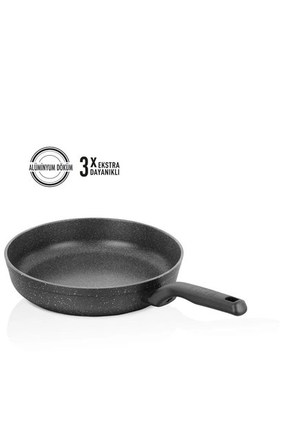 DÖKÜM VOLKANİT İNDÜKSİYON TABANLI 30X6CM TAVA 4 LİTRE "70BİN YIKAMAYA KADAR DAYANIKLI"