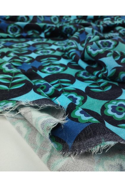 Soft Woven in Blue Green Black Colors (Width 120 cm X Length 200 cm)