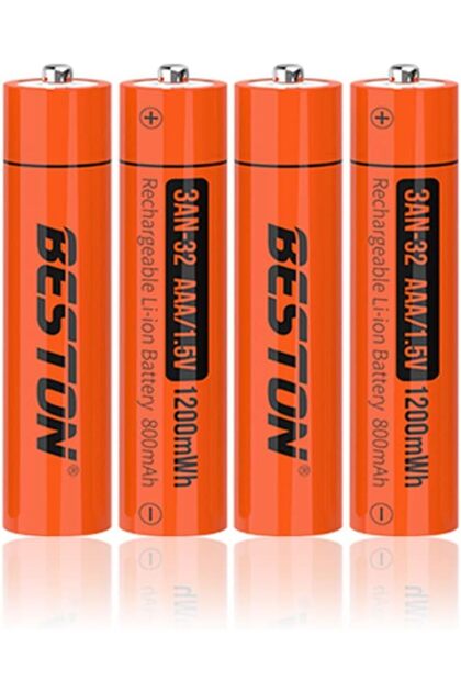 AAA 1.5V Rechargeable batteries 1200MWH - Pack of 4