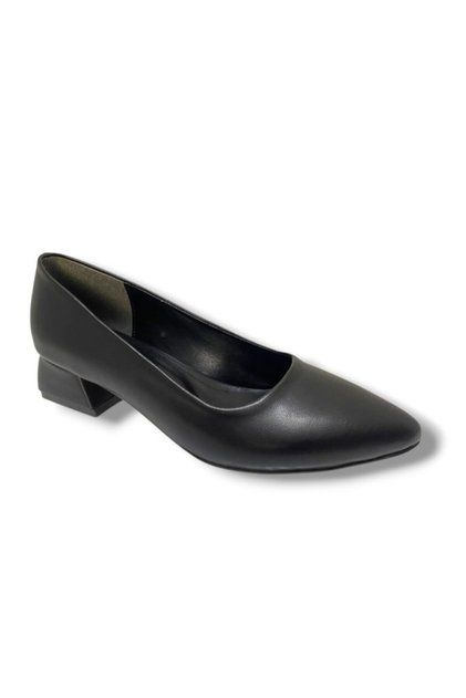 M903-25 Leather Square Heel Women's Shoes