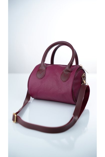 Women's Strap Leather Hand and Shoulder Bag New Season Stylish Design Width:17Cm Height:15Cm