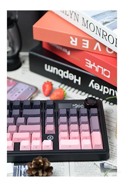 Coverzone Ajazz AK980 Ekranlı Mekanik Klavye RGB, Tam Boy Hot-Swap