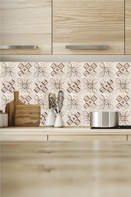 Kitchen Countertop Covering Marble Pattern Adhesive Foil Tile Covering Sticker 60cm X 100cm