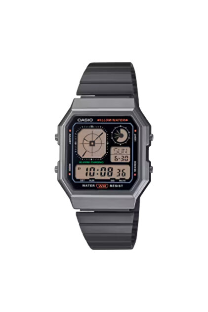 CASIO Men's Digital Black Dial Watch - A130WEGG-1ADF