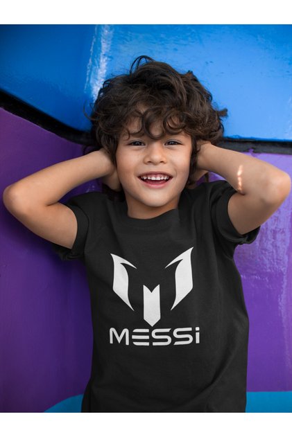 Messi Printed Unisex Footballer Kids T-Shirt (1-12 Years)