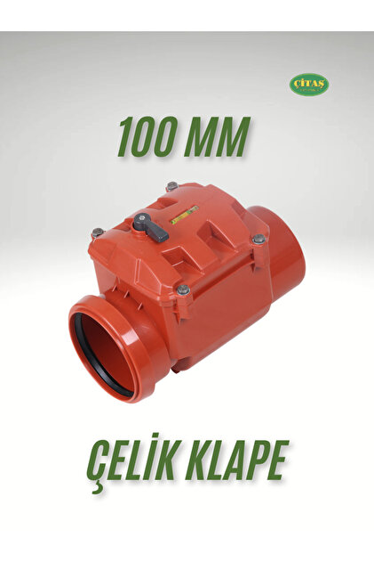 ÇİTAŞ 100 Lük Kalın Çelik Klapeli Çekvalf 110 MM PVC Boru Çekvalfi