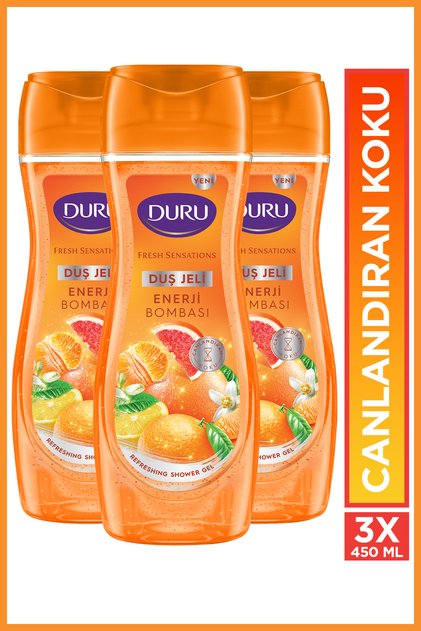 Fresh Sensations Energy Bomb Shower Gel 3X450 ml