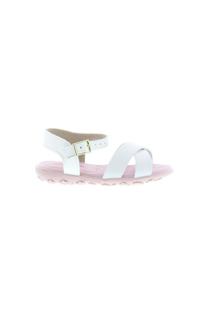 Infant Girls Sandals With Back Strap White | Made In Brazil