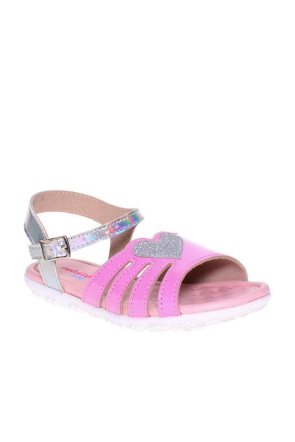 Infant Girls Sandals With Back Strap Mauve | Made In Brazil