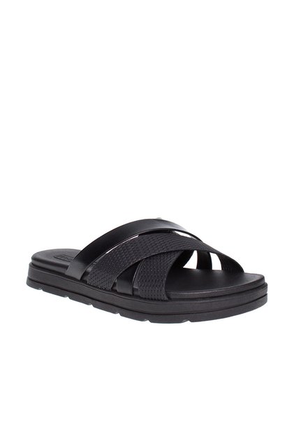 Ladies Flat Sandals Black | Made In Brazil