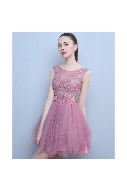 Rochie scurta Eveline lila
