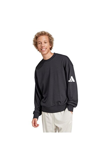 あー adidas M Z.N.E. CRW Erkek Siyah Sweatshirt JE7536 - Fiyatı, Yorumları