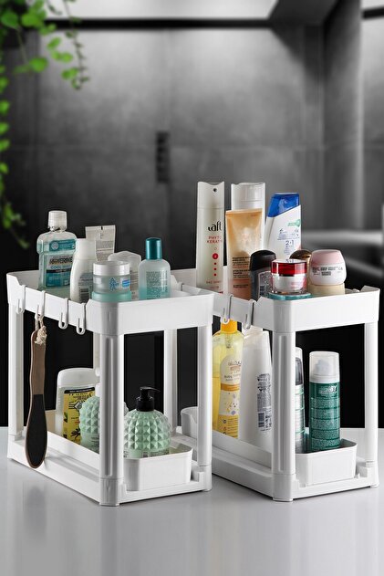 Nandy Home 2'Li Set İki Katlı Fonksiyonel Düzenleyici – Dolap