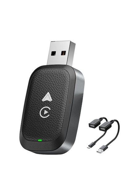 Adaptor wireless ZYTEQ®️ 4101S CarPlay și Android Auto, WiFi 5GHz, BT, Plug&Play, negru