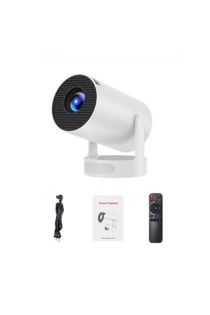Φορητός προβολέας βίντεο ZYTEQ®️ HY300 PRO, HD 1280x720p, Android 11, Wi-Fi 6, Bluetooth 5.0