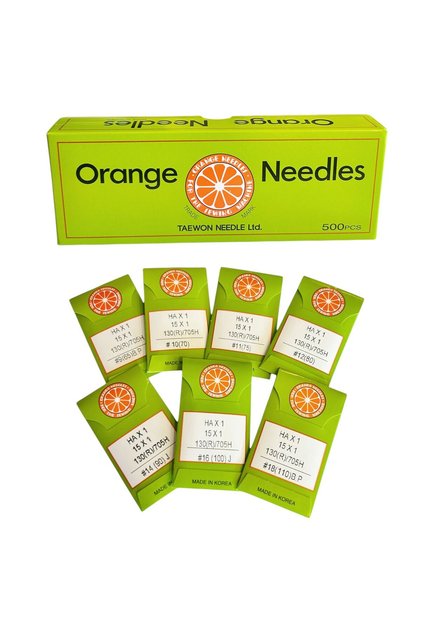 ORANGE EV TİPİ DİKİŞ MAKİNASI İĞNE SETİ (7) PAKET(1 PAKETTE 10 ADET İĞNE) 9-10-11-12-14-16 ve 18 NUMARA