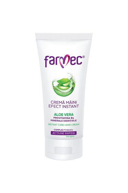 Cremă de Mâini cu Efect Instant cu Aloe Vera, 100 ml