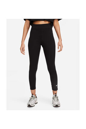 nike training yoga luxe cropped leggings in black