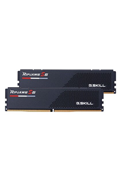 メモリー G.SKILL Ripjaws S5 DDR5 6000 64GB(32x2) GSKILL 64GB (2x32GB) Ripjaws S5 Siyah DDR5 6000MHz CL36 1.35V DUAL