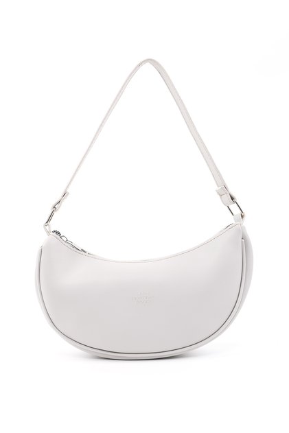 Graue Shk26 Hand- und Schultertasche aus Kunstleder mit einem Fach L:12 E:26 B:6 cm