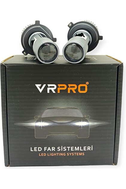 H4 Mercekli Led Far Ampulü 1 Takım