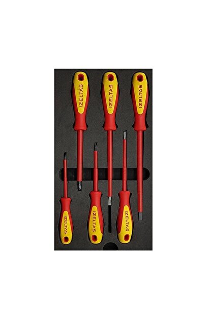 İzeltaş 4140009106 1000V İzoleli Elektrikçi Tornavida Seti (6