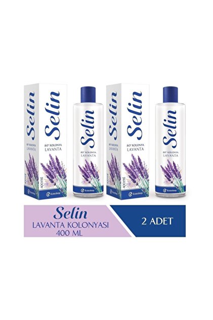Parfümlü Kolonya Lavanta 400 ml 2'li Set