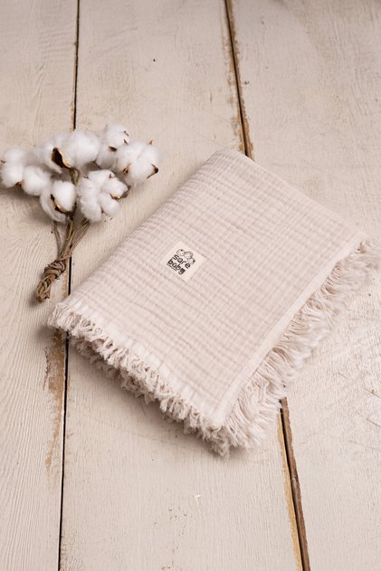 4 Layer Muslin Baby Blanket 100% Natural Cotton Oeko-Tex Certified