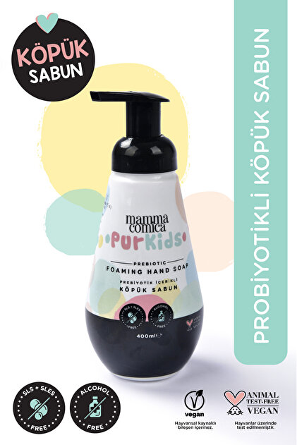 MammacomicaDough Purkids Prebiotikli Vegan Köpük El Sabun-400ml