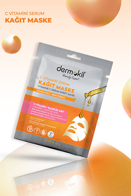 DERMOKİL C VİTAMİNİ SERUM AYDINLATICI KAĞIT MASKE 23G