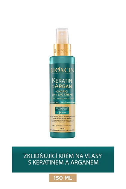 Keratin & Argan Repair Tekutý krém na vlasy 150 ml - Poškozené a citlivé vlasy