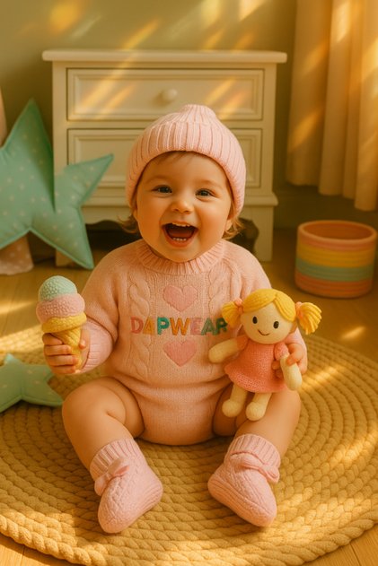 Special Production Ribbon Knitwear Baby (Newborn) Booties